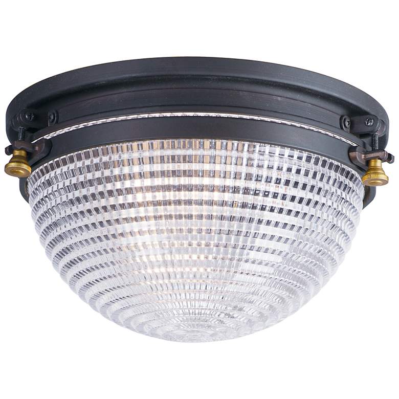 Image 1 Maxim Portside 11 3/4" Wide Oil-Rubbed Bronze Ceiling Light