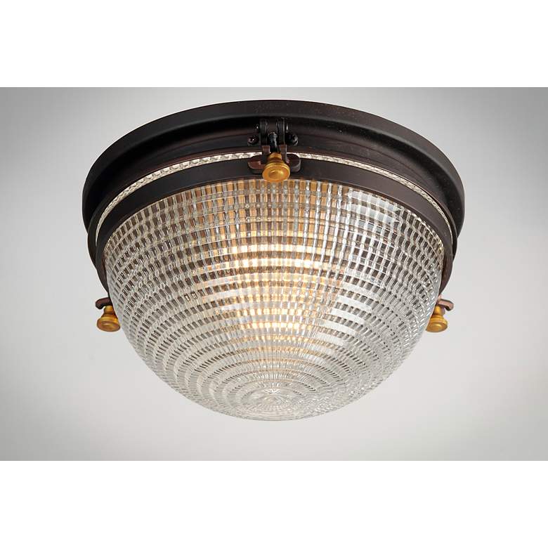 Image 3 Maxim Portside 11 3/4" Wide Oil-Rubbed Bronze Ceiling Light more views