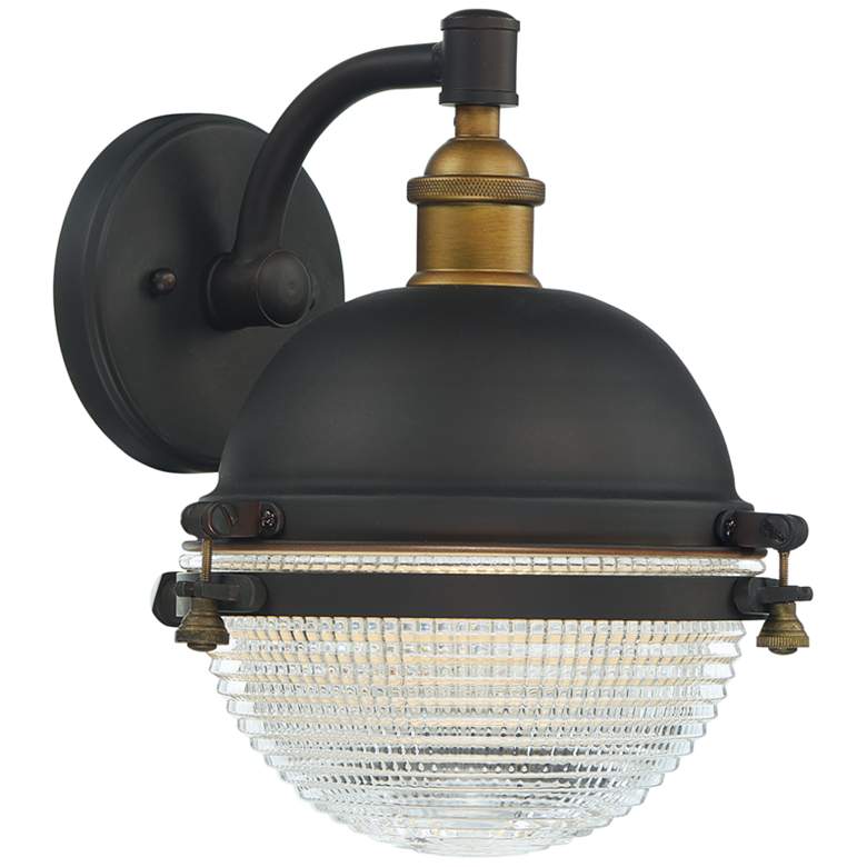Image 1 Maxim Portside 11" High Oil-Rubbed Bronze Outdoor Wall Light