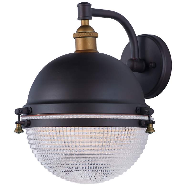 Image 1 Maxim Portside 13 1/2 inchH Oil-Rubbed Bronze Outdoor Wall Light