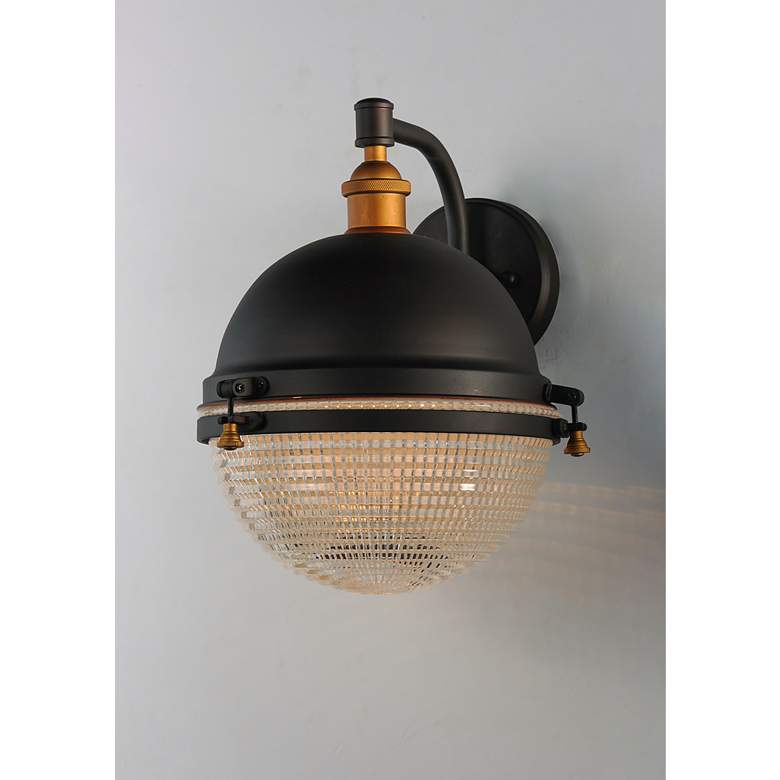 Image 3 Maxim Portside 13 1/2 inchH Oil-Rubbed Bronze Outdoor Wall Light more views