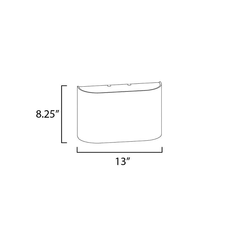 Image 6 Maxim Prime 13" Wide Modern LED Wall Sconce more views