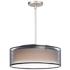 Maxim Prime 16" Wide Black Organza Shade LED Pendant Light