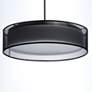 5_Maxim Prime 16" Wide Black Organza Shade LED Pendant Light more views