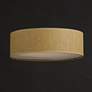 4_Maxim Prime 16" Wide Coastal Modern Grass Cloth Drum LED Ceiling Light more views