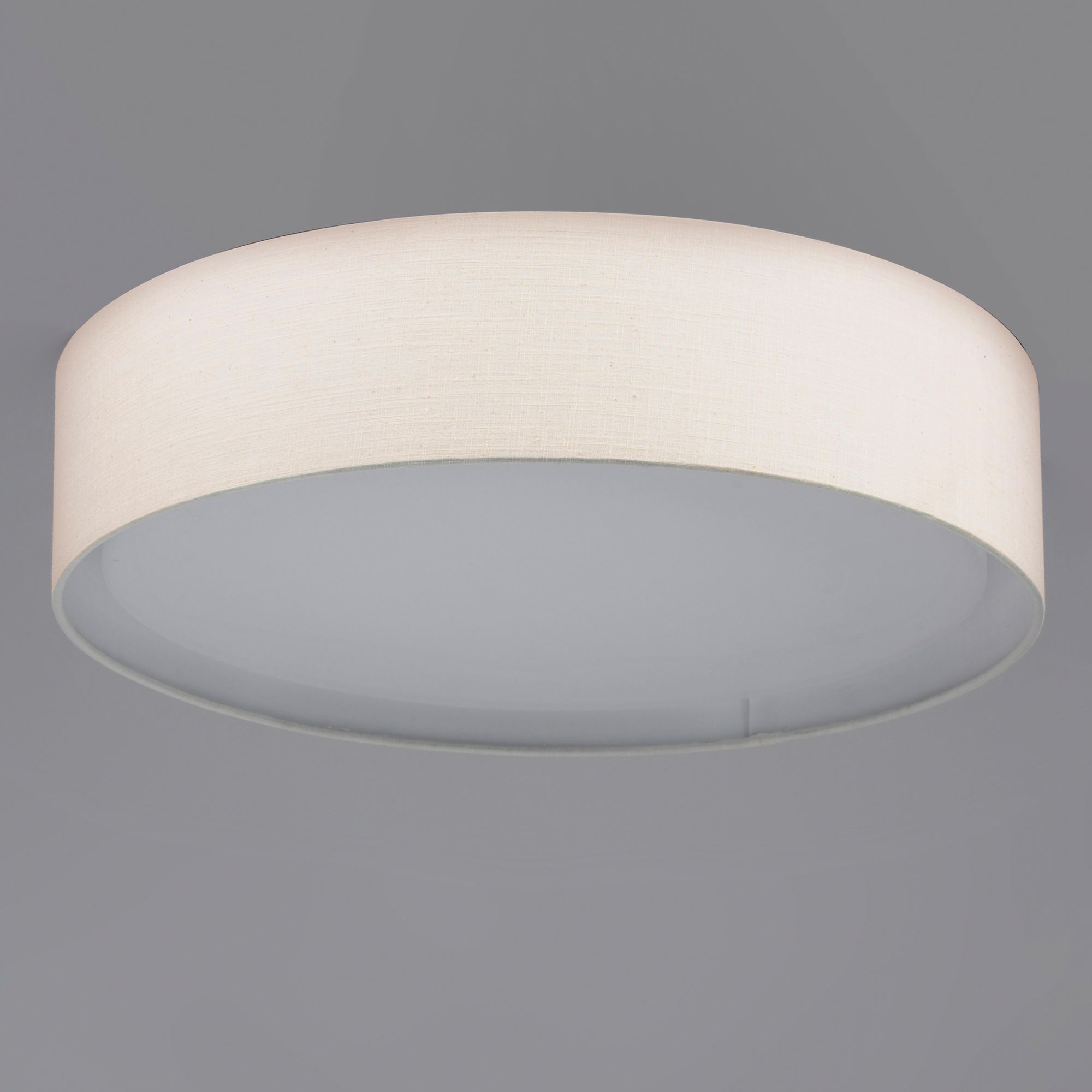 Image 7 Maxim Prime 16" Wide Modern Oatmeal Linen Drum LED Ceiling Light more views