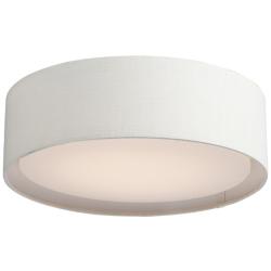 Maxim Prime 16" Wide Oatmeal LED Drum Ceiling Light