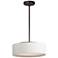 Maxim Prime 16" Wide Oatmeal Linen Shade LED Pendant Light