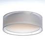 3_Maxim Prime 16" Wide White Organza Drum LED Ceiling Light more views