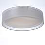 4_Maxim Prime 16" Wide White Organza Drum LED Ceiling Light more views