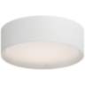 Maxim Prime 16" Wide White Linen Drum LED Ceiling Light