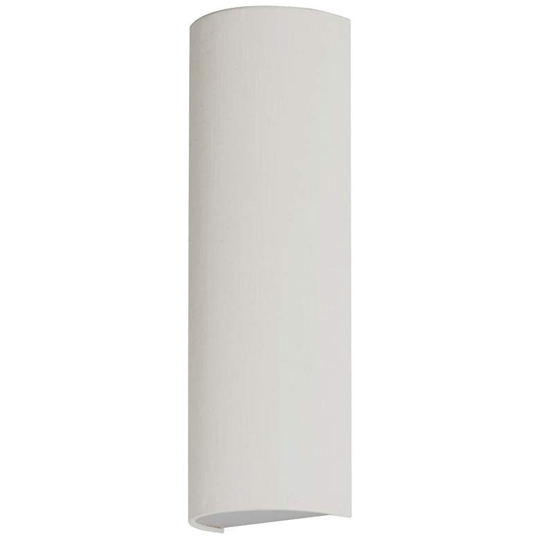 Image 1 Maxim Prime 18 1/4" High Oatmeal Fabric LED Wall Sconce