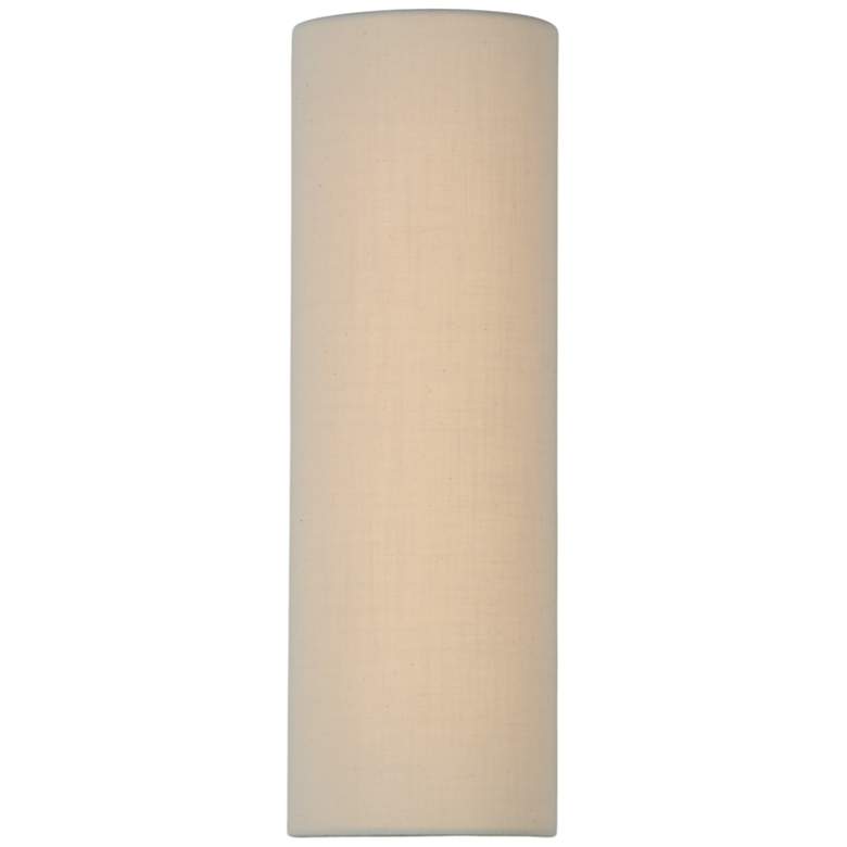 Image 3 Maxim Prime 18 1/4" High Oatmeal Fabric LED Wall Sconce more views