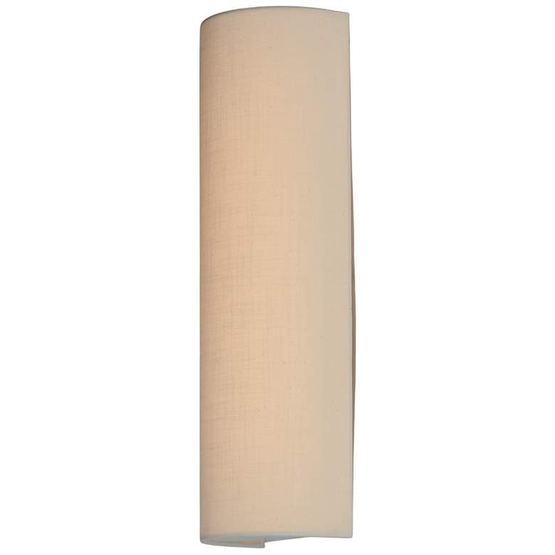 Image 4 Maxim Prime 18 1/4" High Oatmeal Fabric LED Wall Sconce more views