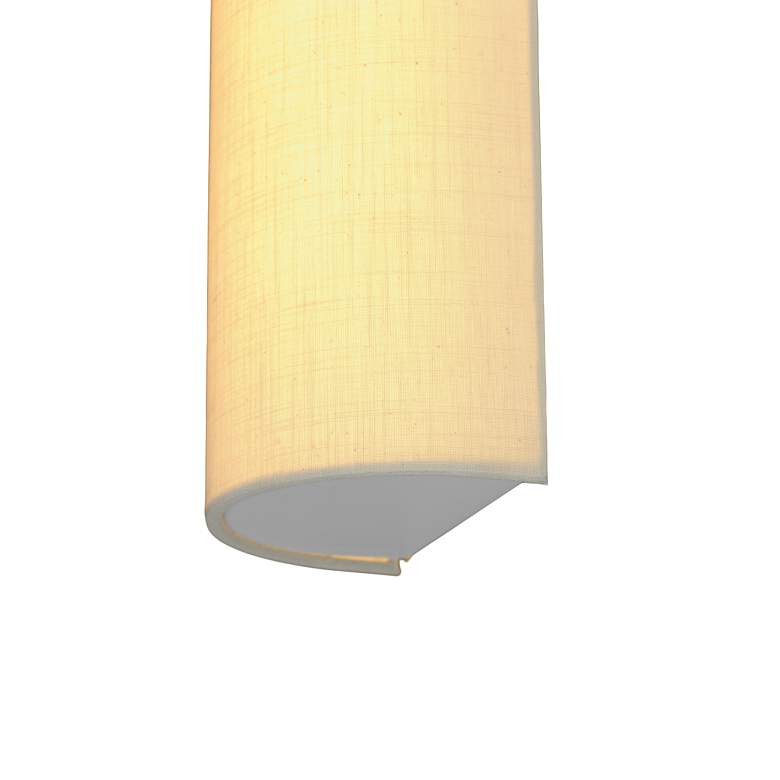 Image 6 Maxim Prime 18 1/4" High Oatmeal Fabric LED Wall Sconce more views