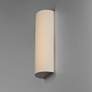 1_Maxim Prime 18 1/4" High White Fabric LED Wall Sconce