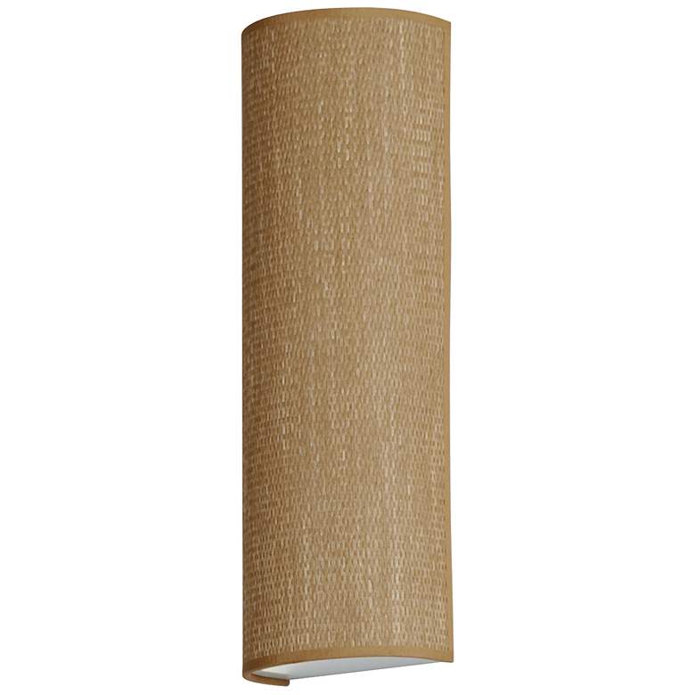 Image 1 Maxim Prime 18" High Grass Cloth LED Wall Sconce