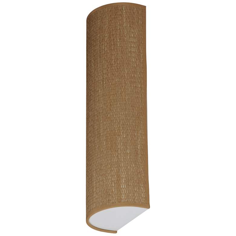 Image 4 Maxim Prime 18" High Grass Cloth LED Wall Sconce more views