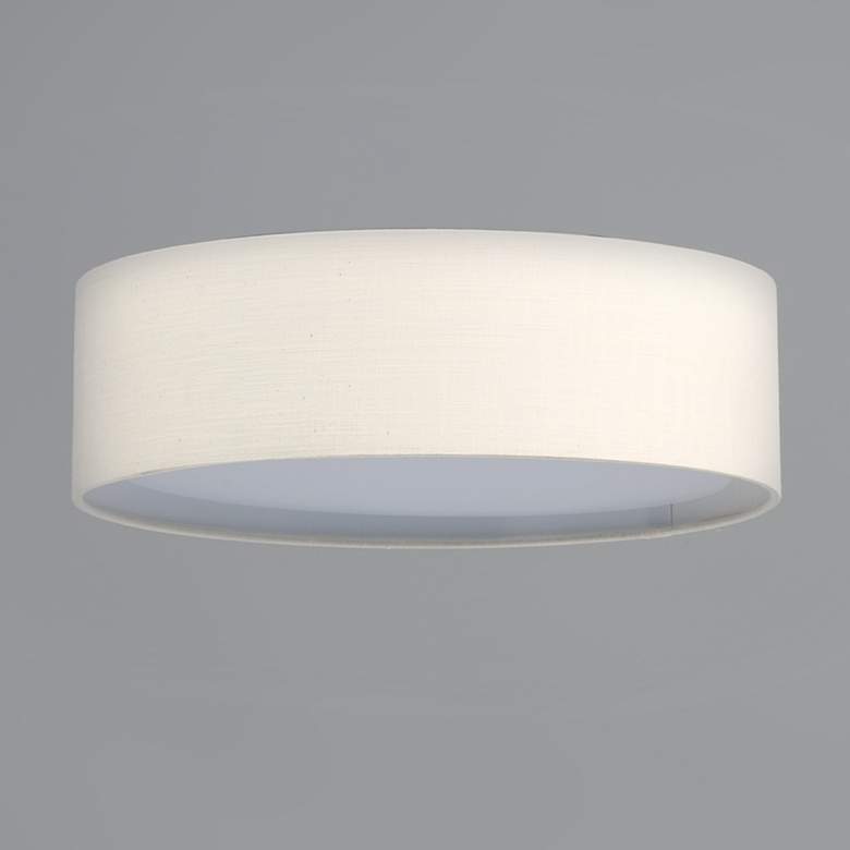 Image 5 Maxim Prime 20 inch White Finish LED Flush Mount Ceiling Light more views