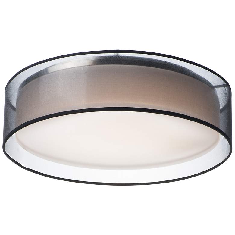 Image 2 Maxim Prime 20" Wide Black Organza LED Ceiling Light