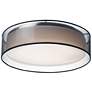 2_Maxim Prime 20" Wide Black Organza LED Ceiling Light