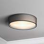 1_Maxim Prime 20" Wide Black Organza LED Ceiling Light