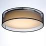 4_Maxim Prime 20" Wide Black Organza LED Ceiling Light more views