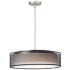 Maxim Prime 20" Wide Black Organza Shade Modern LED Pendant Light