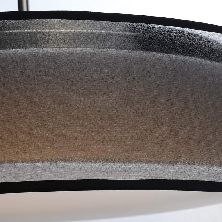 Image 5 Maxim Prime 20" Wide Black Organza Shade Modern LED Pendant Light more views