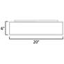 2_Maxim Prime 20" Wide Oatmeal Fabric LED Ceiling Light more views