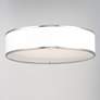 3_Maxim Prime 20" Wide Satin Nickel Drum LED Ceiling Light more views
