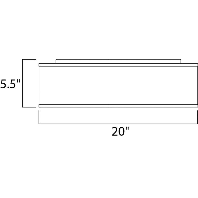 Image 5 Maxim Prime 20" Wide Satin Nickel Drum LED Ceiling Light more views