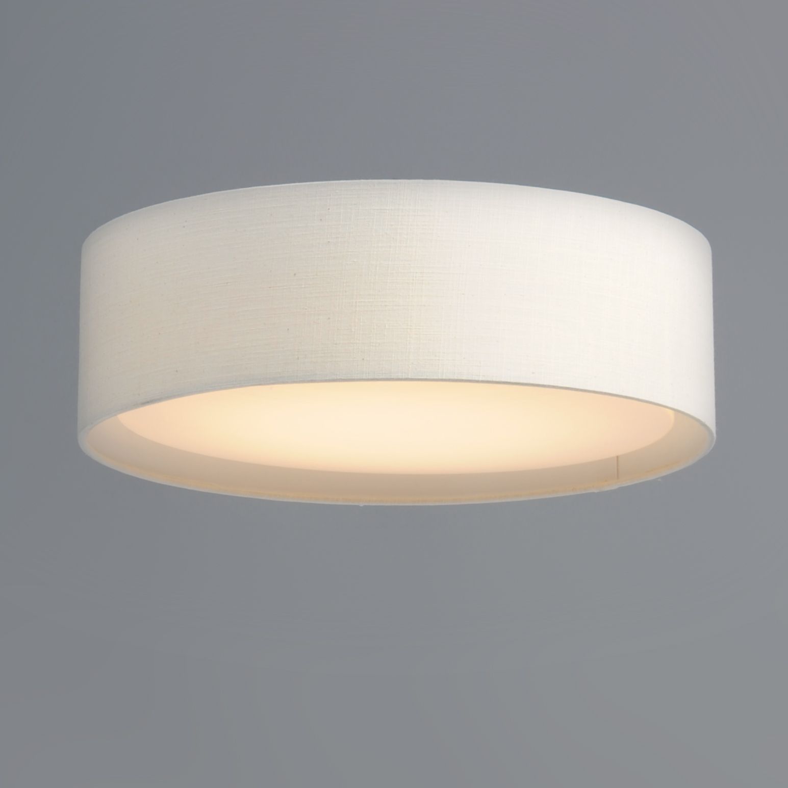 Image 3 Maxim Prime 20" Wide White Linen LED Drum Ceiling Light more views