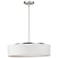 Maxim Prime 20" Wide White Linen Shade LED Pendant Light