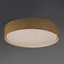 1_Maxim Prime 25" Wide Grass Cloth LED Drum Ceiling Light