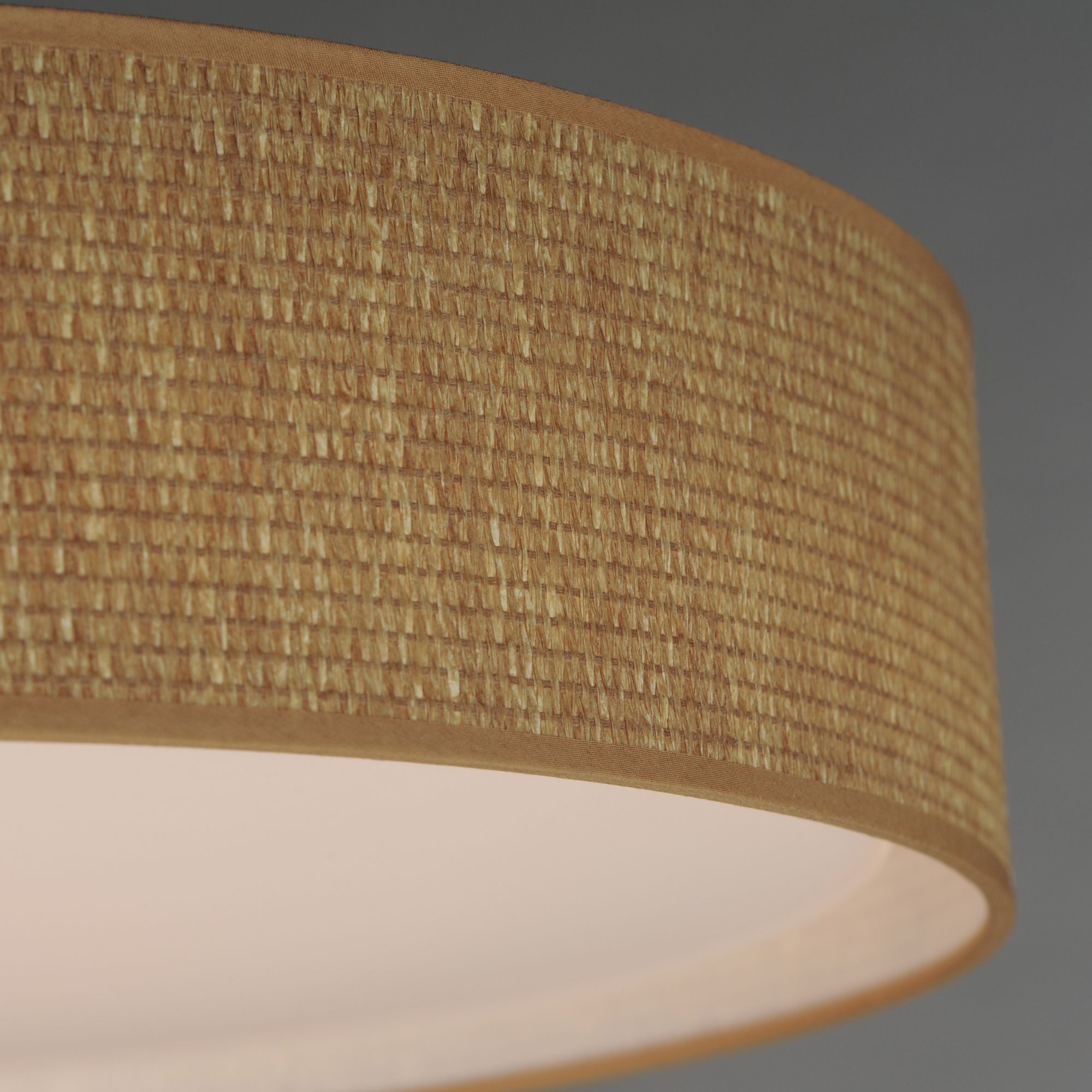 Image 6 Maxim Prime 25" Wide Grass Cloth LED Drum Ceiling Light more views