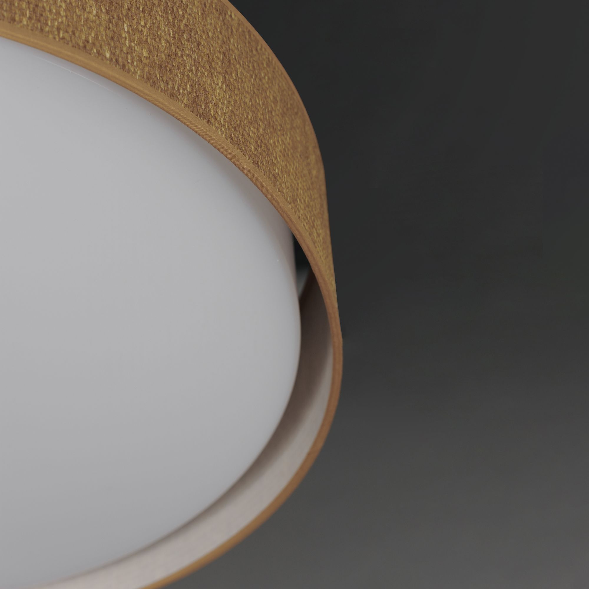 Image 7 Maxim Prime 25" Wide Grass Cloth LED Drum Ceiling Light more views