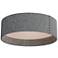 Maxim Prime 25" Wide Gray Fabric LED Drum Ceiling Light