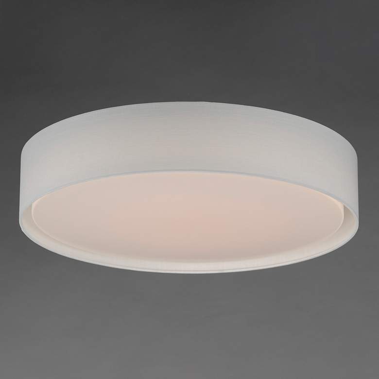 Image 5 Maxim Prime 25" Wide White Drum LED Ceiling Light more views
