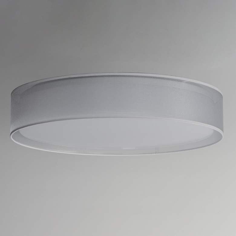 Image 3 Maxim Prime 25" Wide White Organza LED Ceiling Light more views