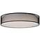 Maxim Prime 25"W Black with Organza Drum LED Ceiling Light