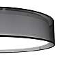7_Maxim Prime 25"W Black with Organza Drum LED Ceiling Light more views