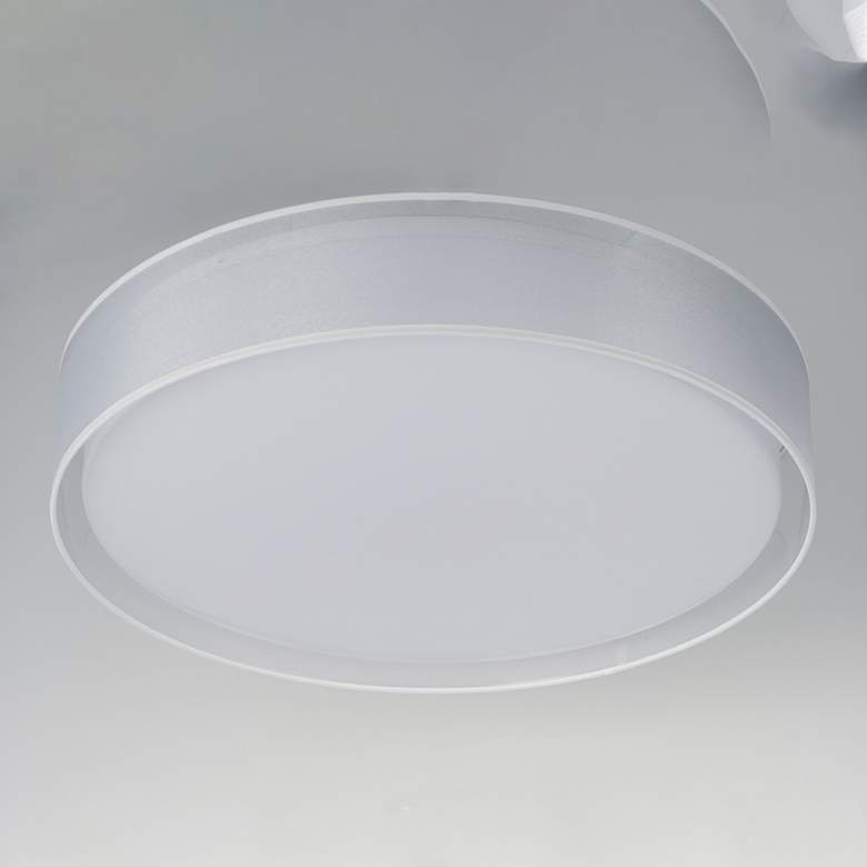 Image 4 Maxim Prime 25"W White Organza 120-277V LED Ceiling Light more views