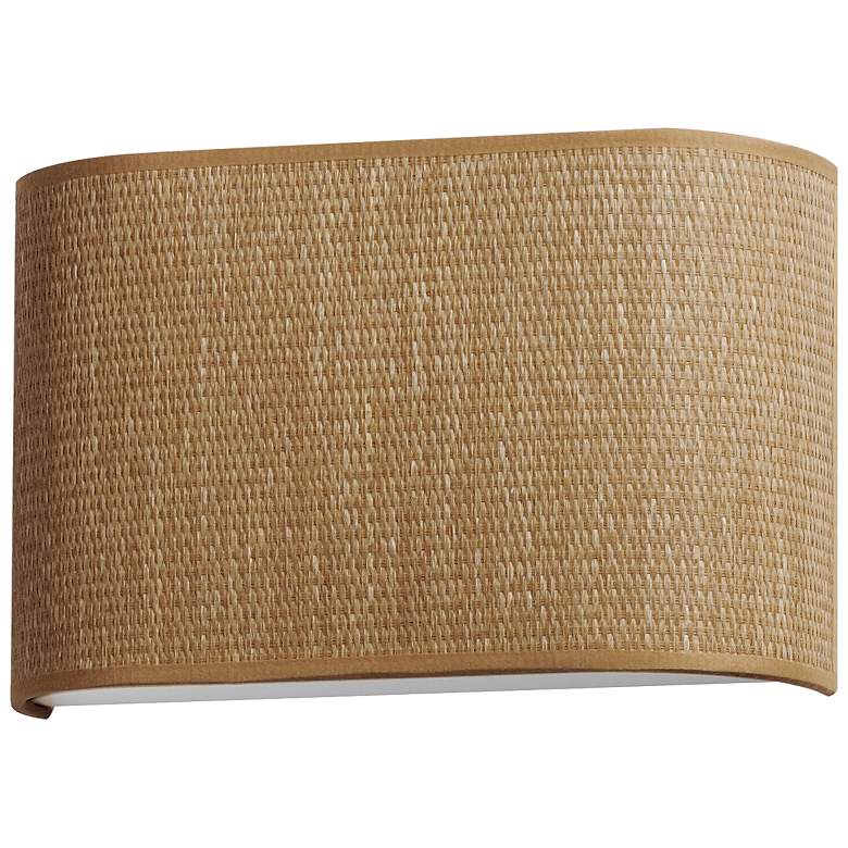 Image 1 Maxim Prime 8 1/4" High Grass Cloth LED Wall Sconce