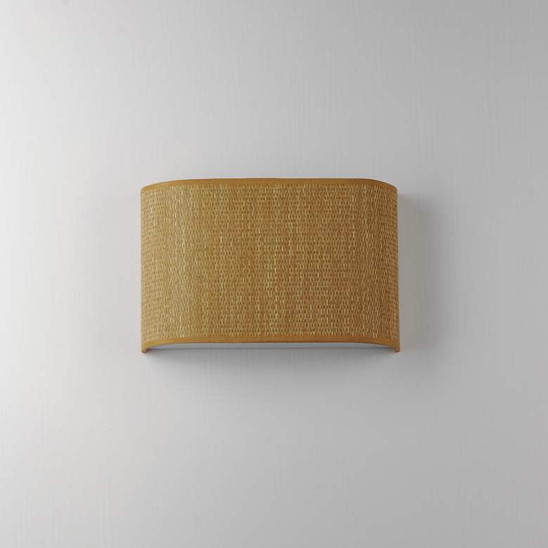 Image 6 Maxim Prime 8 1/4" High Grass Cloth LED Wall Sconce more views