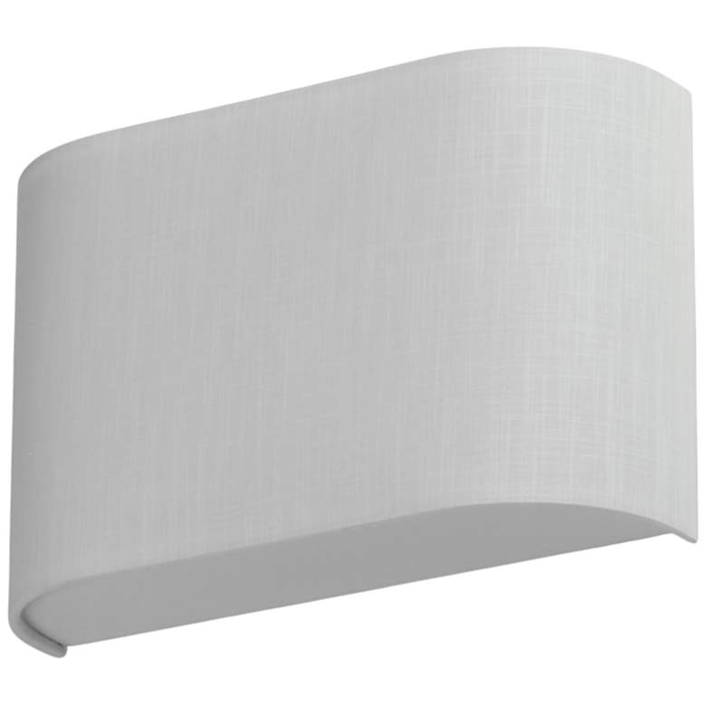 Image 4 Maxim Prime 8 1/4" High White Linen LED Wall Sconce more views