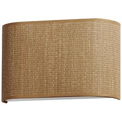 Maxim Prime 8 1/4" Wide Grass Cloth LED Wall Sconce