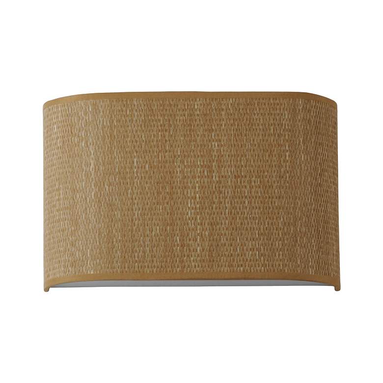 Image 2 Maxim Prime 8 1/4" Wide Grass Cloth LED Wall Sconce more views