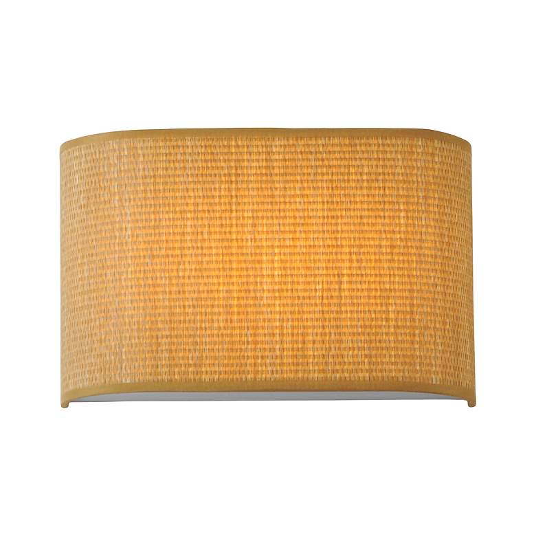 Image 3 Maxim Prime 8 1/4" Wide Grass Cloth LED Wall Sconce more views