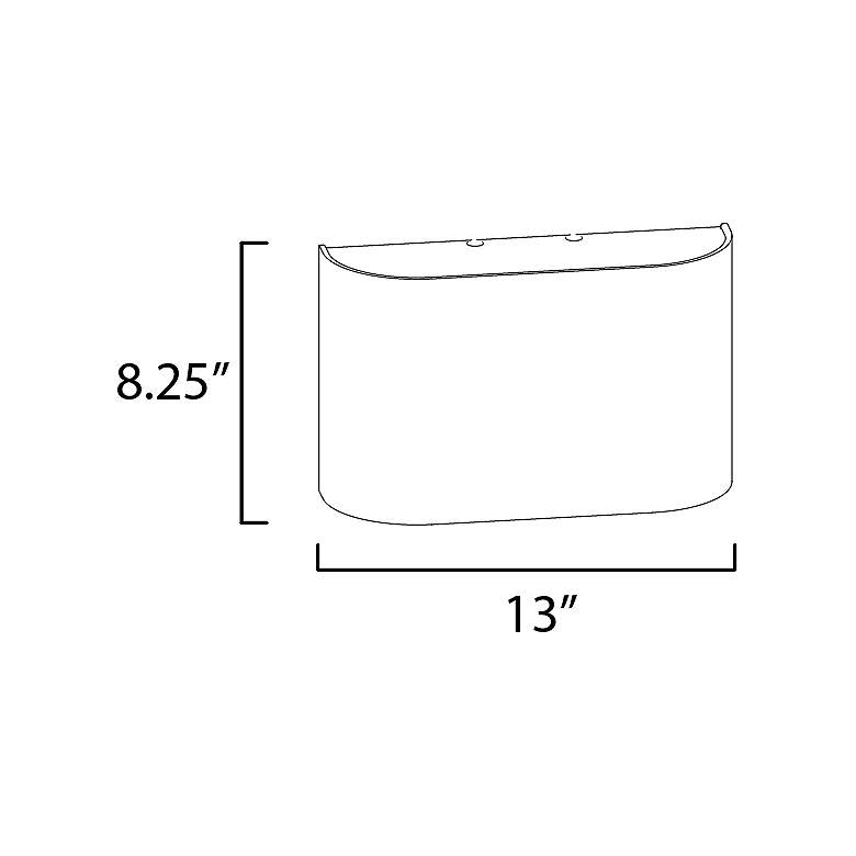 Image 7 Maxim Prime 8 1/4" Wide Grass Cloth LED Wall Sconce more views